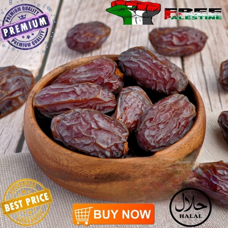 Kurma Medjool Jumbo Palestine 250gm 500gm 1000gm 1kg Ready Stock