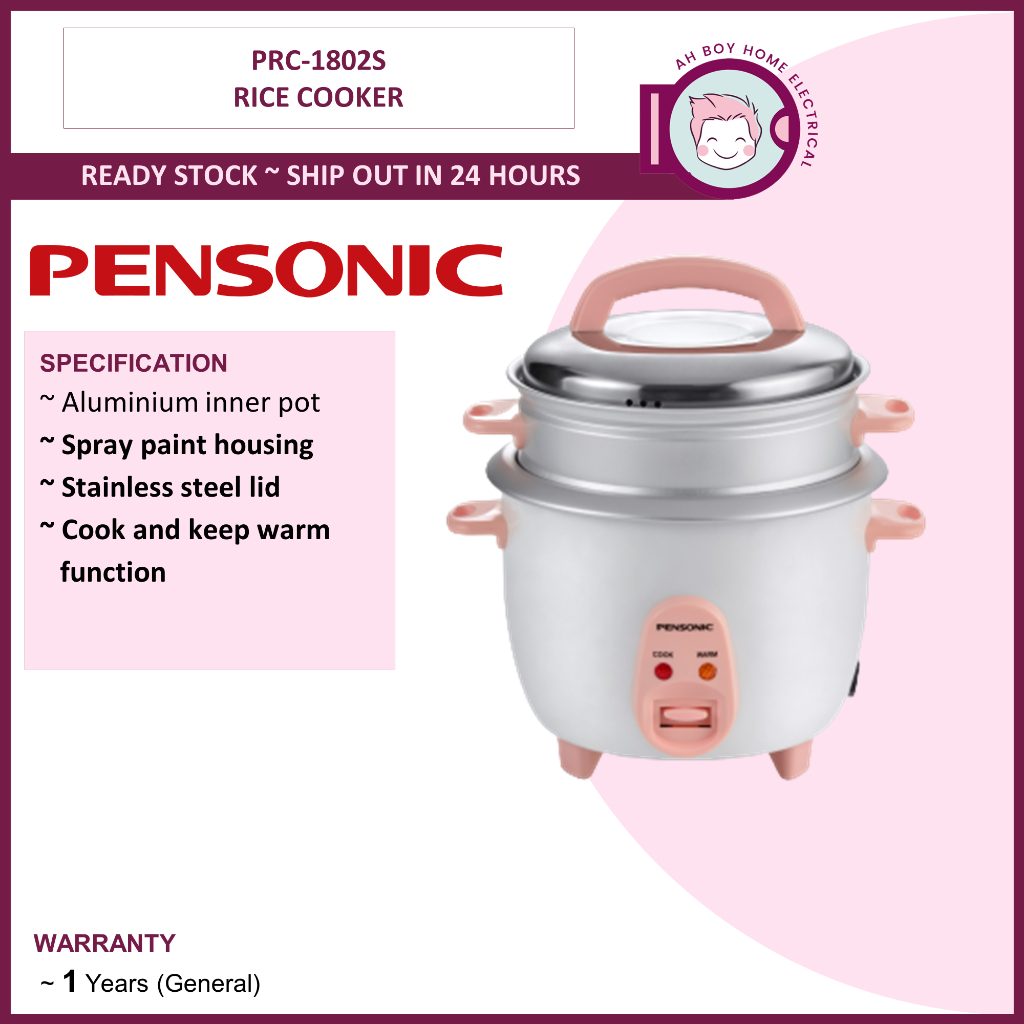 Pensonic Conventional Rice Cooker with TRAY Periuk Nasi 电饭锅 1 8L