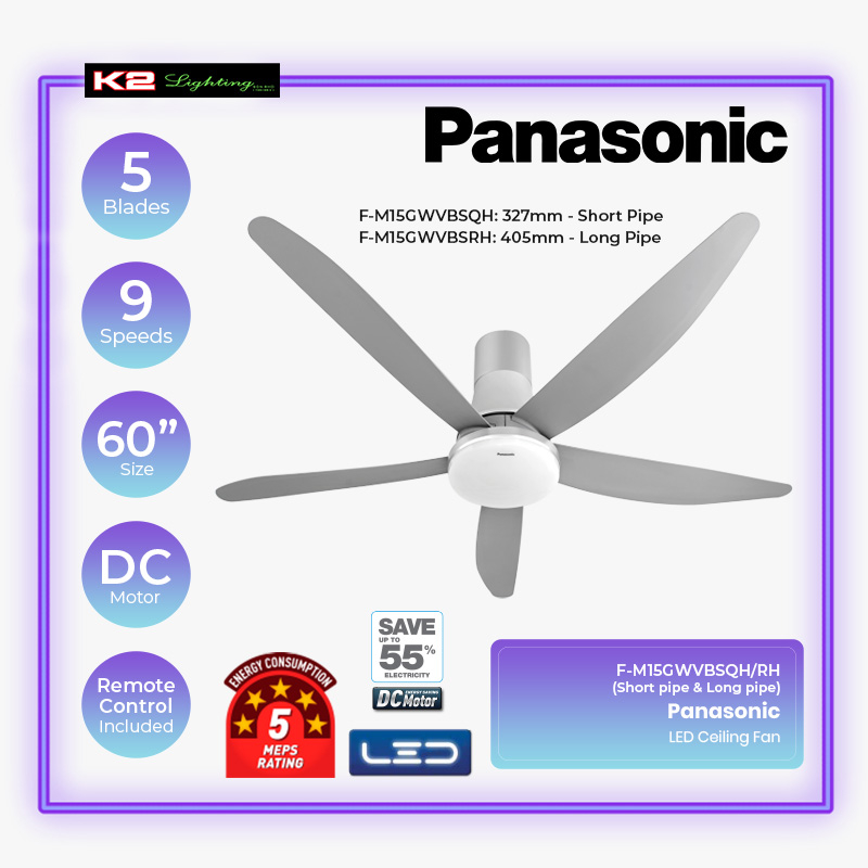 Panasonic Ceiling Fan With Led Light Malaysia Shelly Lighting