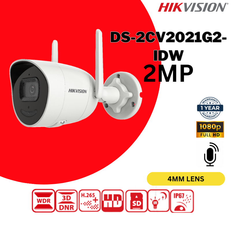 Hikvision Cctv Wifi Camera Ds Cv G Idw Mp Outdoor Wireless Wifi