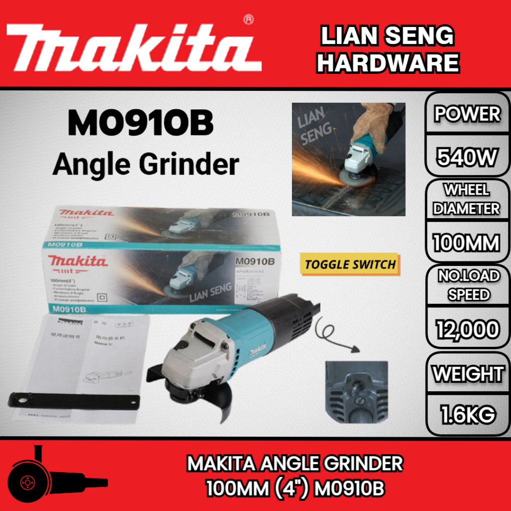 Makita Angle Grinder Mm M B Shopee Malaysia