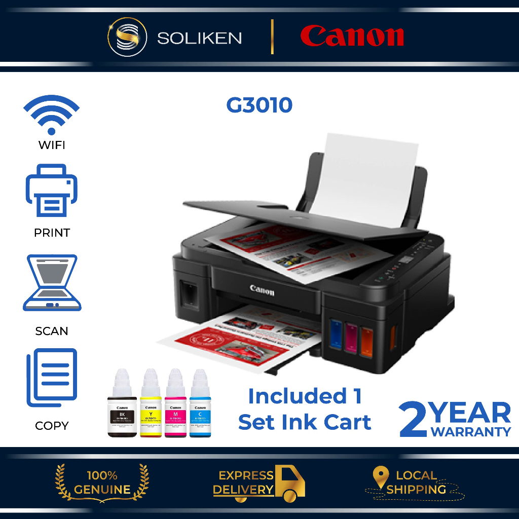 Canon Pixma G Refillable Ink Tank Wireless All In One Printer Canon