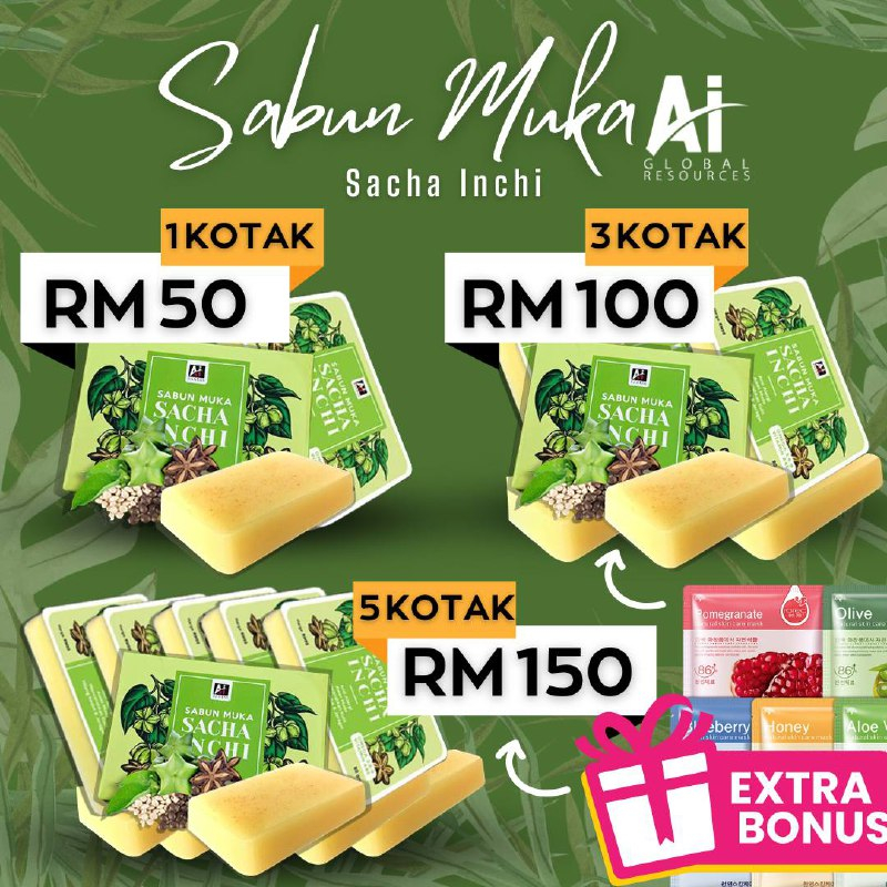 SABUN SACHA INCHI BY AI GLOBAL Shopee Malaysia