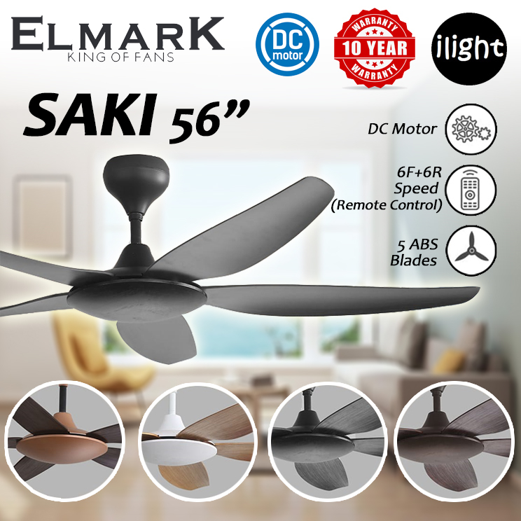 Elmark Saki Inches Dc Motor Abs Blade Forward Reverse