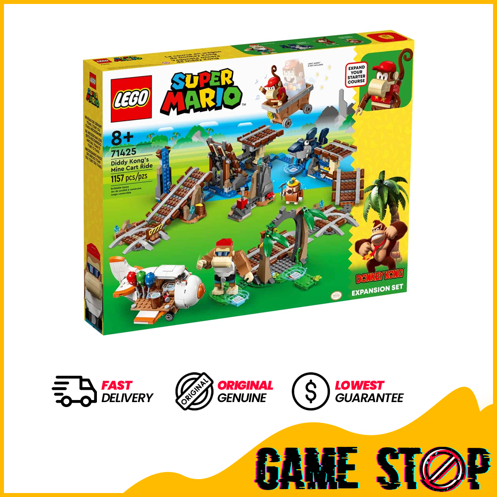 Lego Diddy Kong S Mine Cart Ride Expansion Set Shopee Malaysia