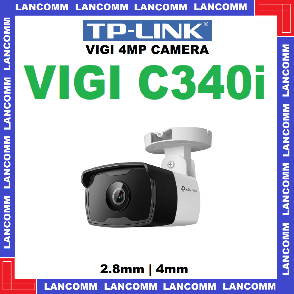 TP LINK VIGI C340i VIGI 4MP Outdoor IR Bullet Network Camera Shopee