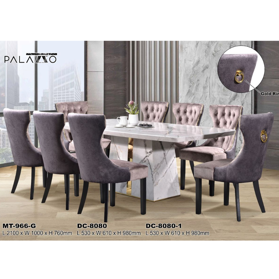 Dining Set Marble Dining Table Meja Makan 8 Kerusi Meja Makan Marble