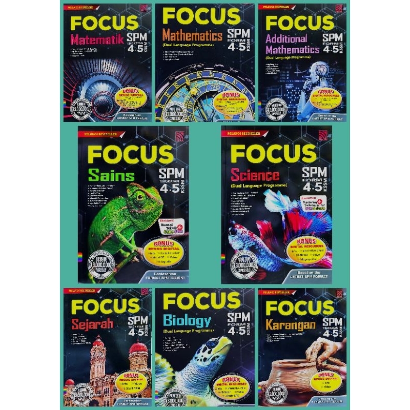 BUKU RUJUKAN NOTA FOCUS SPM TINGKATAN 4 5 KSSM 2023 PELANGI