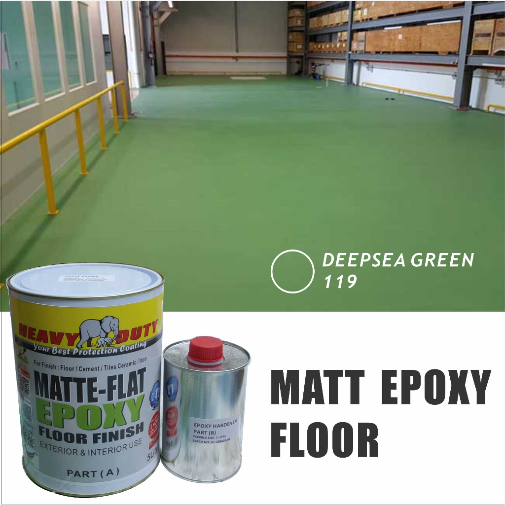 Deepsea Green Matte Epoxy Matt Epoxy Floor Paint Heavy Duty