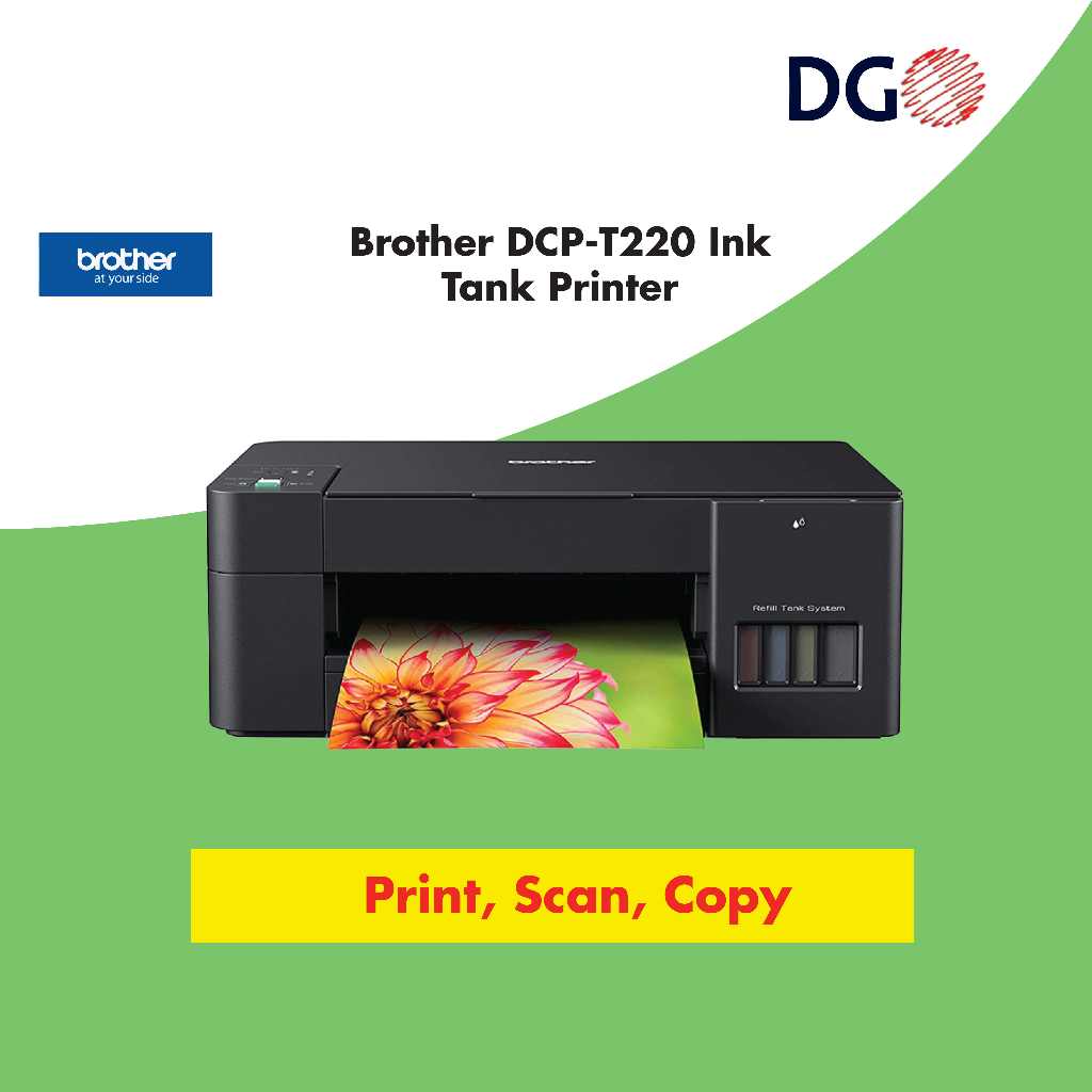 Brother DCP T220 Ink Tank Printer Print Scan Copy Shopee Malaysia