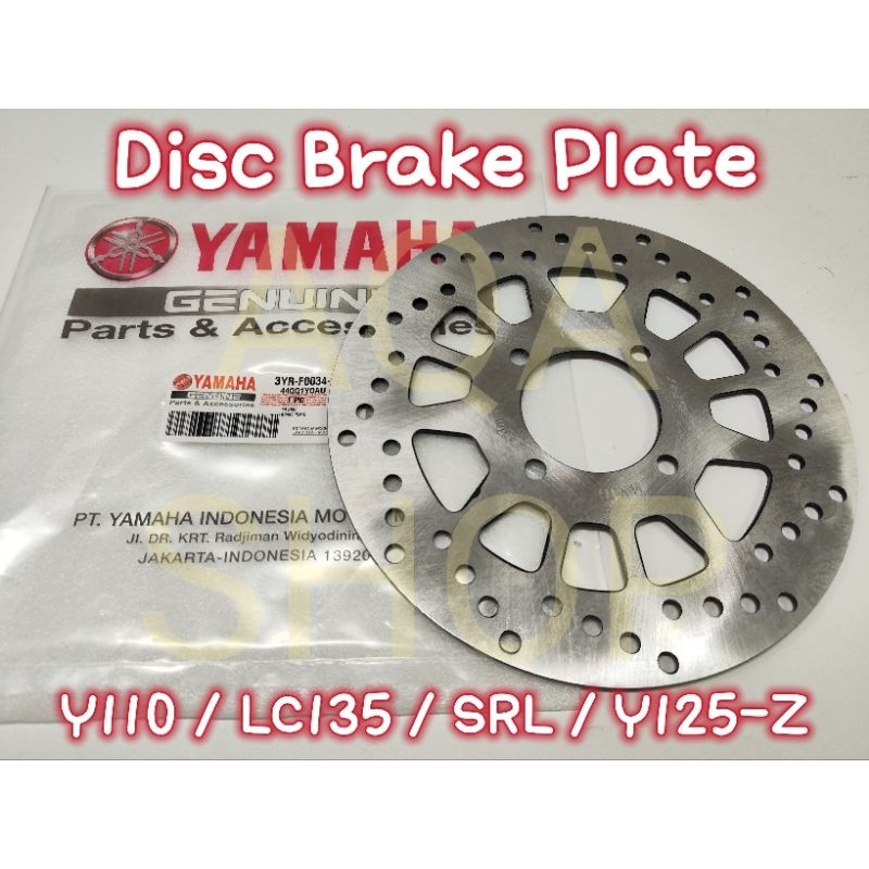 Yamaha Y Front Disc Brake Plate Piring Disc Mm Yamaha Y