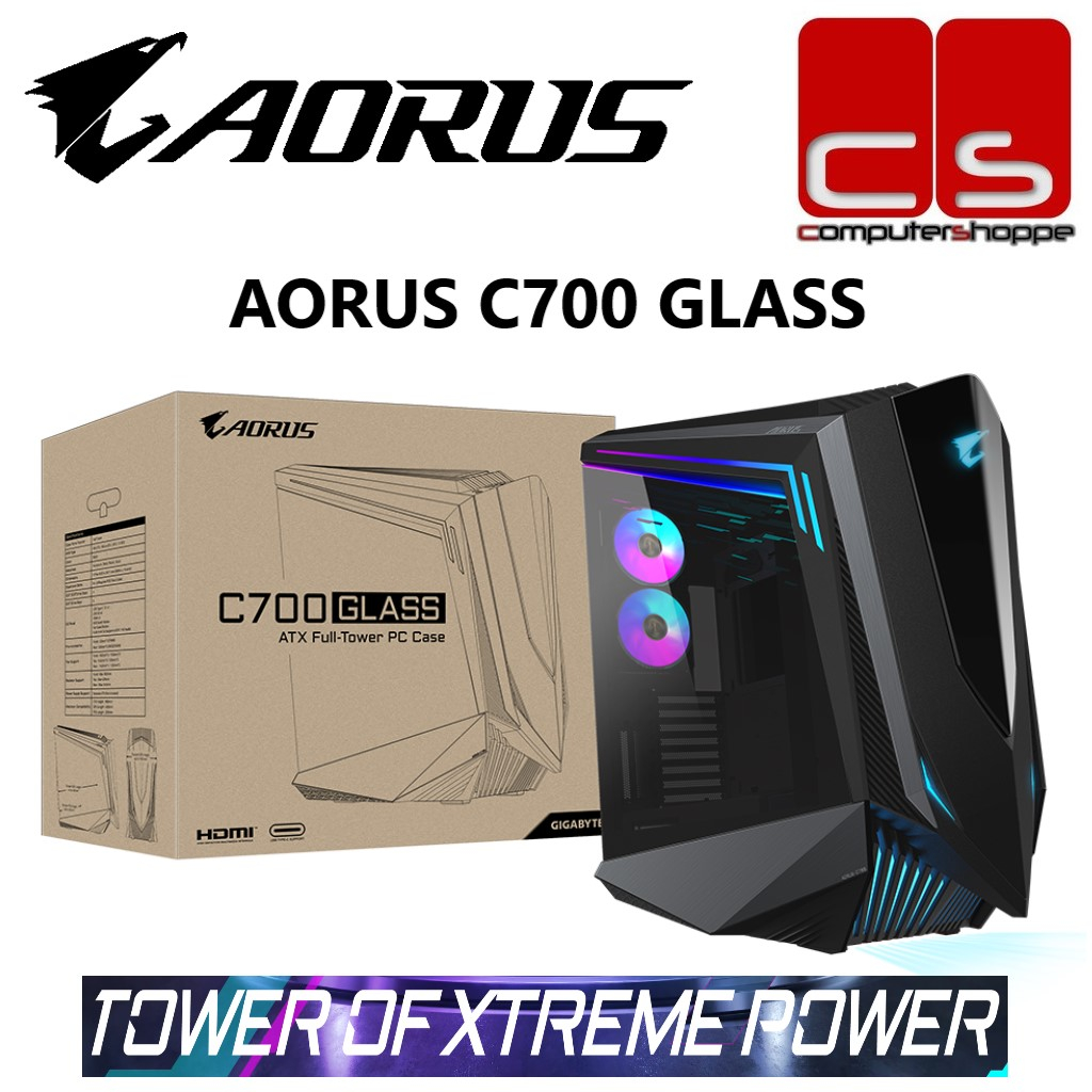 Gigabyte Aorus C Glass Full Tower E Atx Gaming Casing Shopee Malaysia