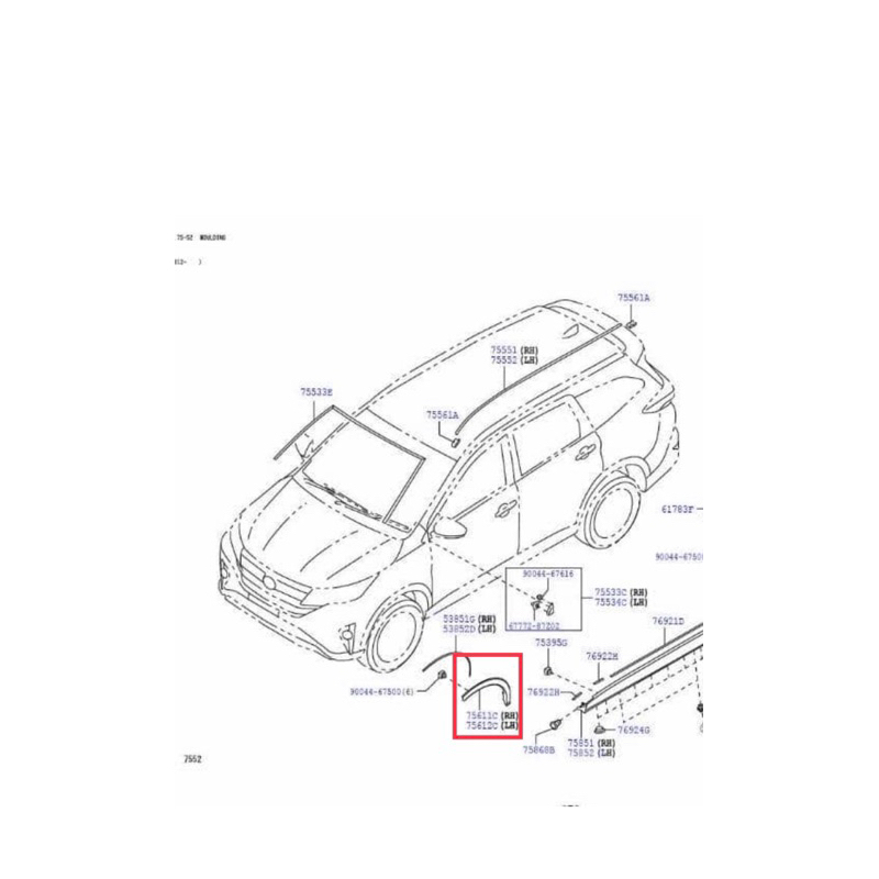 ORIGINAL PERODUA ARUZ FRONT DEPAN BUMPER SIDE SKIRT GARNISH FENDER