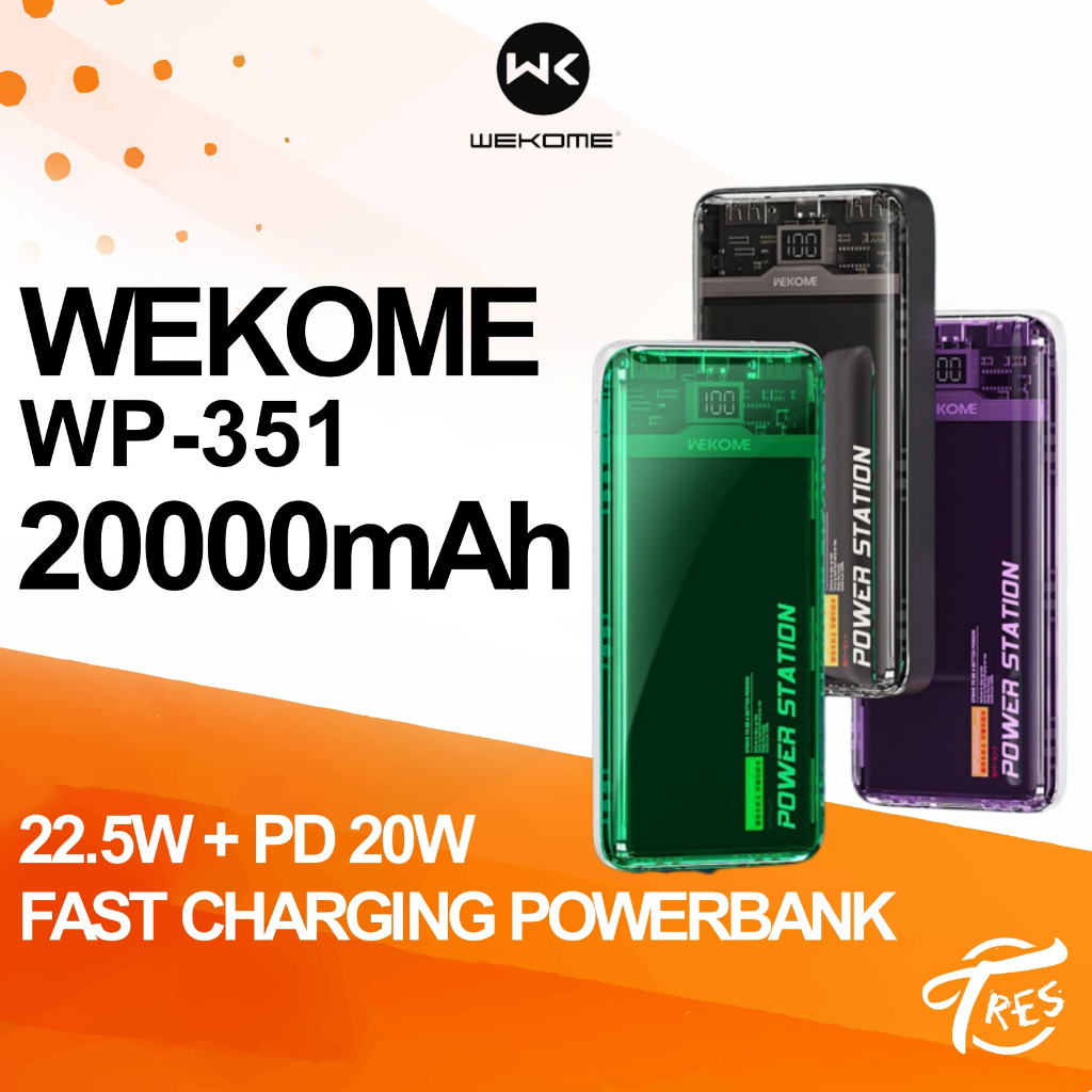 Wekome Wk Type C Power Bank W W Mah Wp Shopee Malaysia