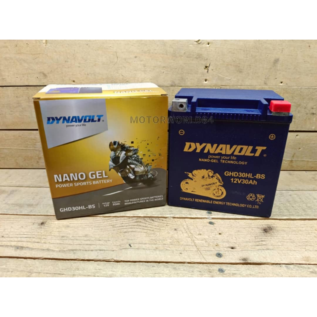 BATERI DYNAVOLT BATTERY GHD30HL BS HARLEY DAVIDSON NANO GEL BATERI