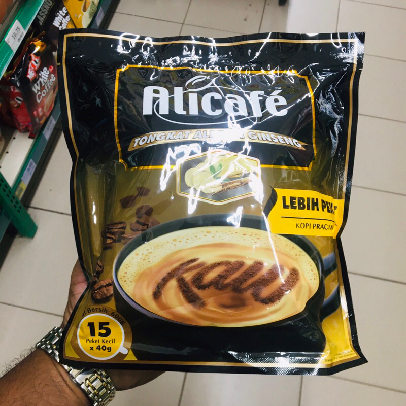 Kopi Tongkat Ali Dan Ginseng Lebih Kaw 3 In 1 Kopi Pracampuran Alicafe