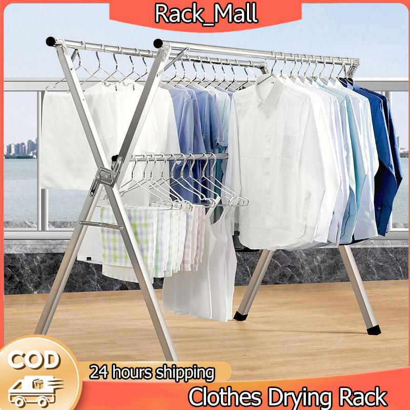 Cm Stainless Steel Cloth Drying Rack Foldable Cloth Hanger