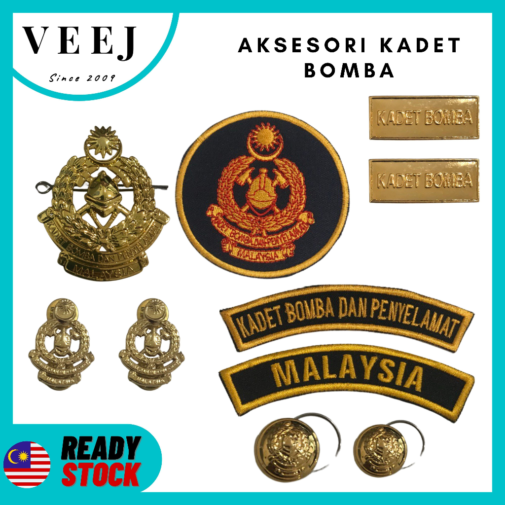 Kb Accessories Sekolah Lencana Bahu Badges Logo Topi Kb Metal