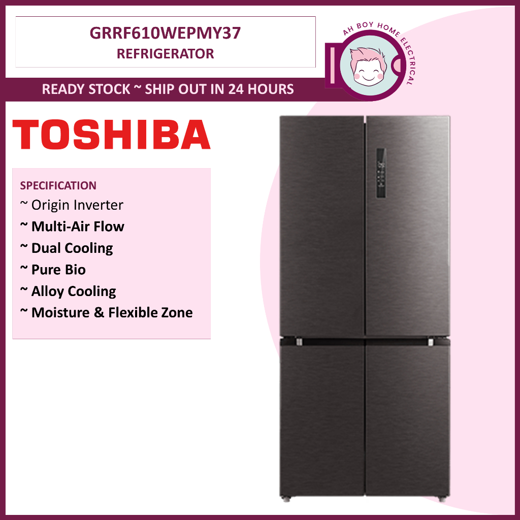 Toshiba L Multi Door Dual Inverter Refrigerator Gr Rf We Pmy