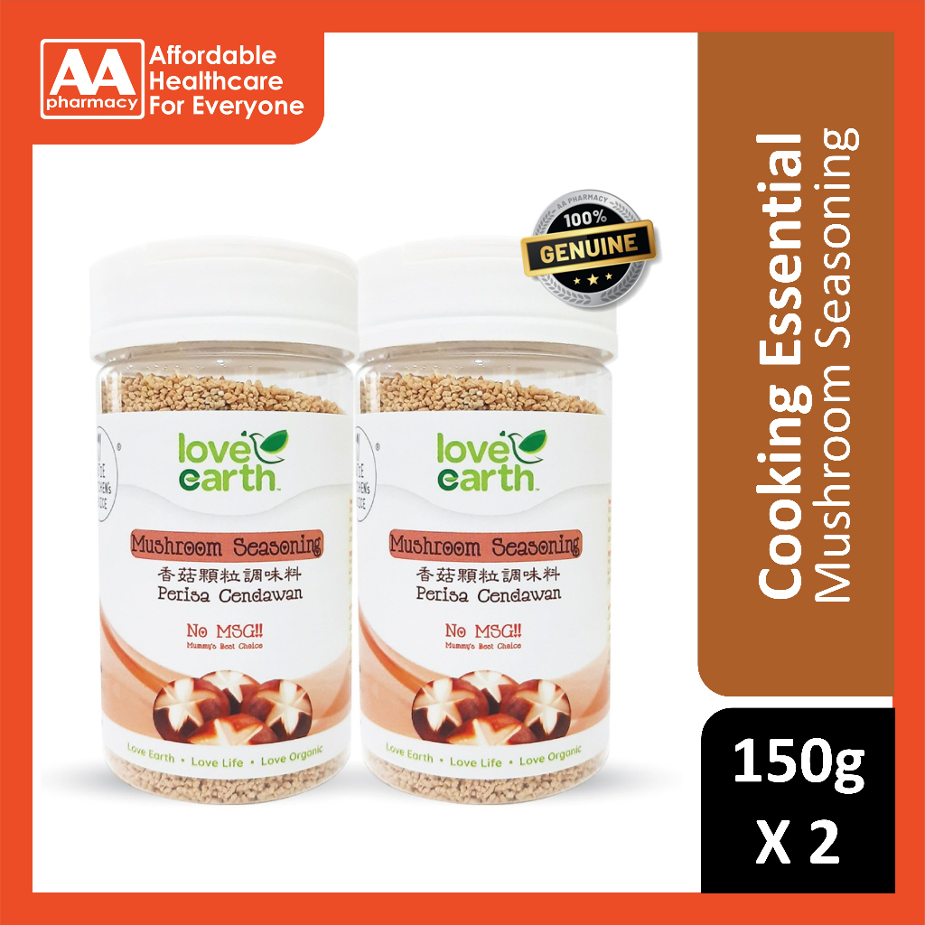 Clearance Exp 08 2025 Love Earth Twin Pack Mushroom Seasoning