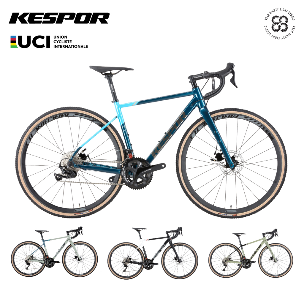 Kespor Stork Feather CX Scandium Gravel Bike Full Shimano 105 R700 2x11