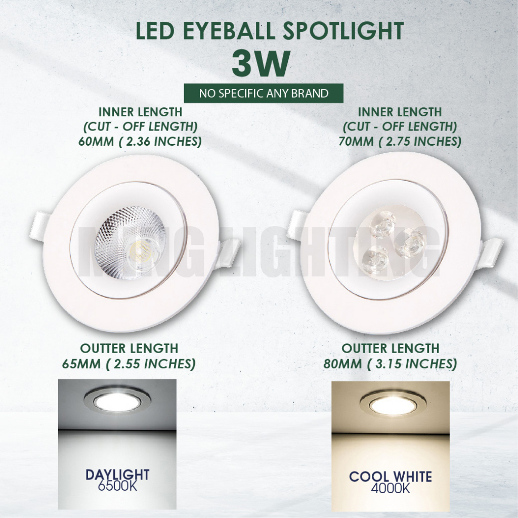 Led Eyeball W W Recessed Spotlight Downlight Home Lighting Room