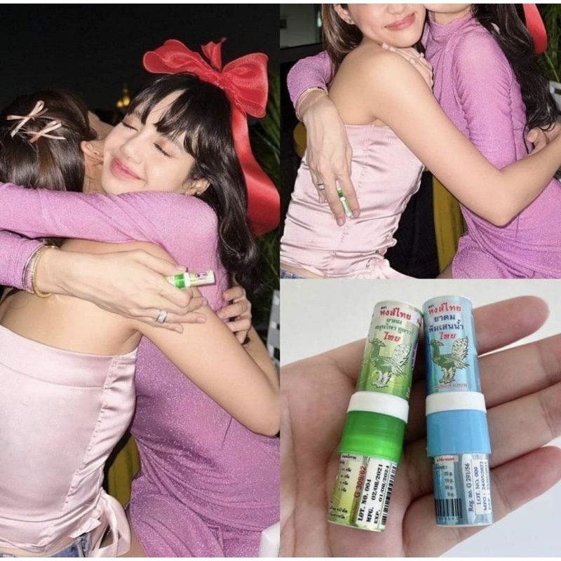 Hong Thai Herbal Inhaler Double Side Tube Ready Stock Green