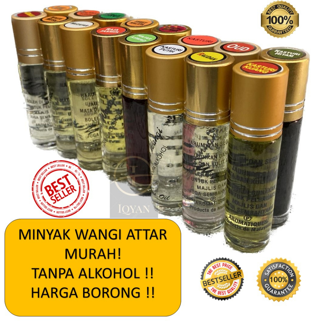 Minyak Wangi Attar Tanpa Alkohol Doorgift Kasturi Kijang Kasturi