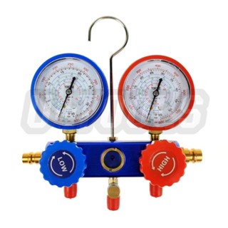 Manifold Gauge Aircond Gas Meter R134a R22 R404 R12 R410a Car Aircond