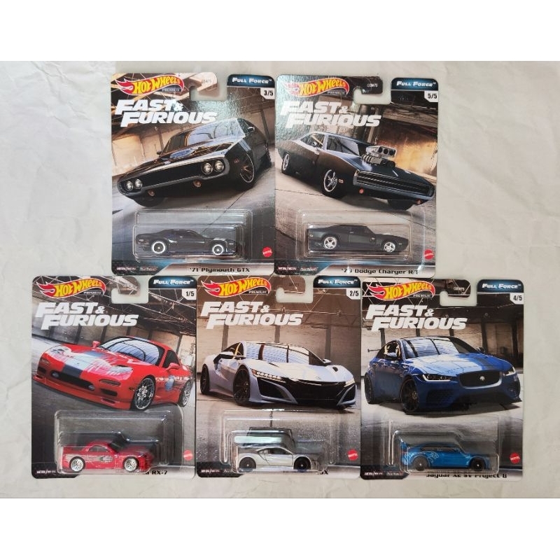 Hot Wheels Fast And Furious Full Force Set Shopee Malaysia