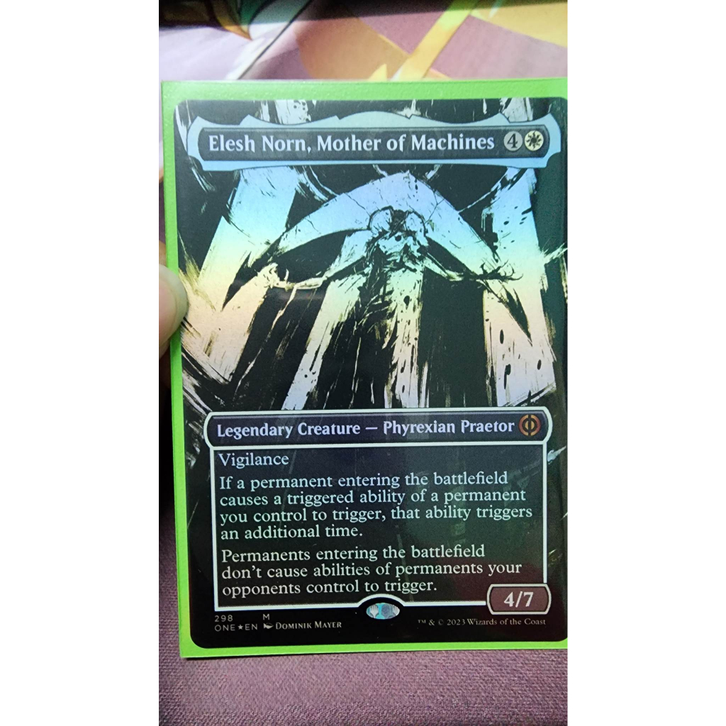 MTG Elesh Norn Mother Of Machines 298 Borderless Ichor Foil ONE