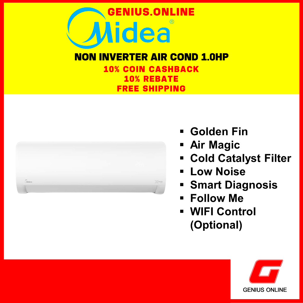 Midea Air Conditioners Xtreme Dura Non Inverter Wall Mounted Split