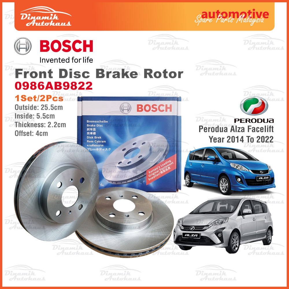 Perodua Alza Facelift Year Model To Car Front Disc Brake