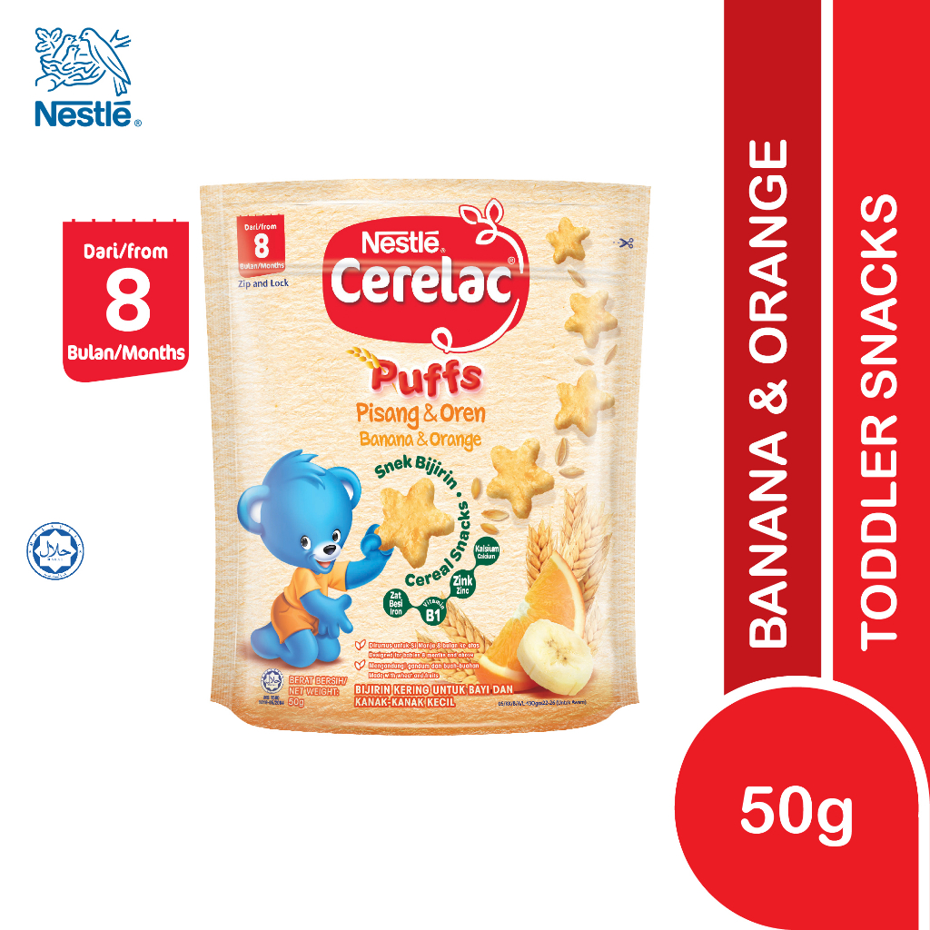 Nestle Cerelac Nutripuffs Banana Orange G Shopee Malaysia