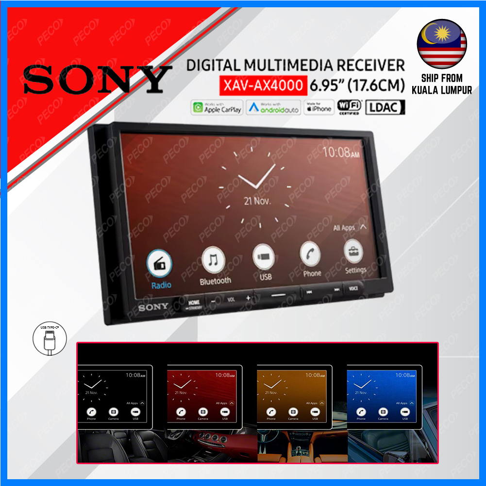 SONY XAV AX4000 Car Digital Multimedia Receiver 6 95 Anti Glare