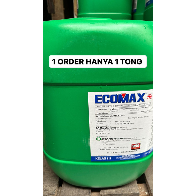 Ecomax L Glyphosate Herbicide Order By Racun Rumput Rumpai