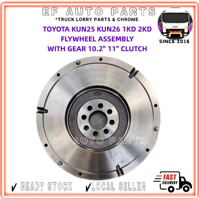 TOYOTA HILUX VIGO KUN25 KUN26 1KD 2KD FLYWHEEL ASSEMBLY WITH GEAR 10 2