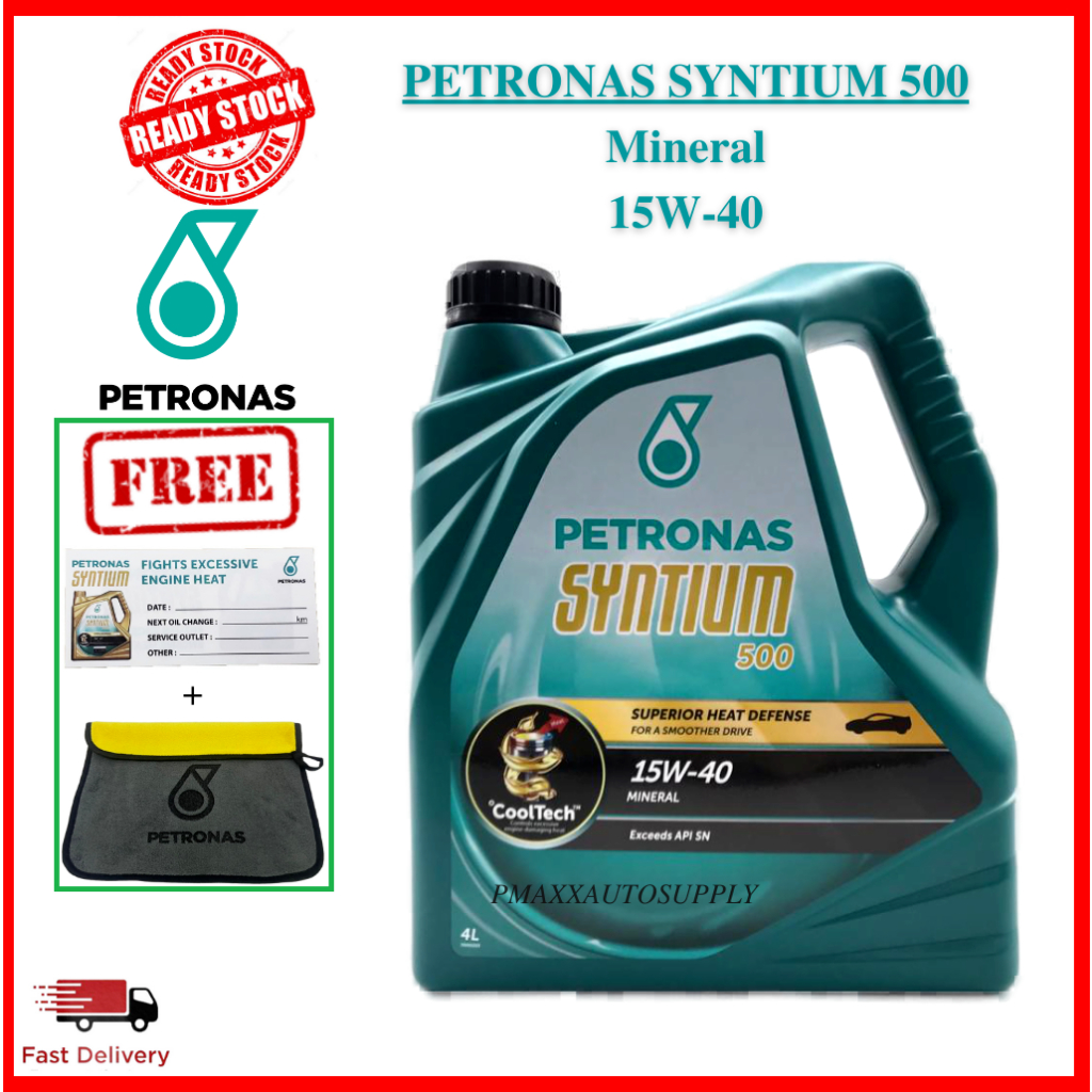 Petronas Syntium 500 15W40 SN CF Mineral Engine Oil 4L Petronas 15W40