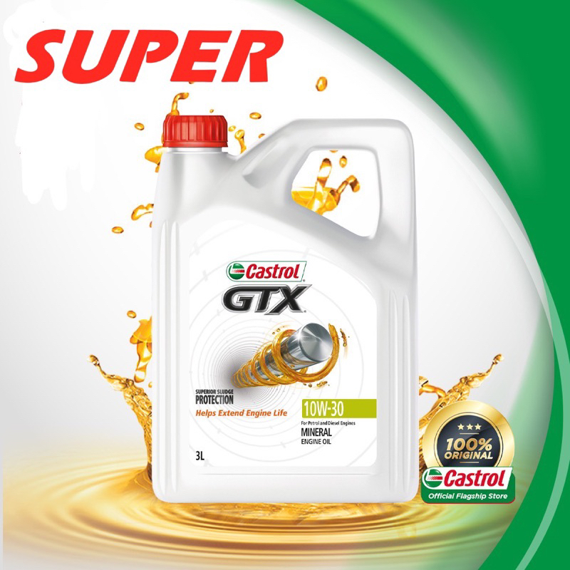 Castrol Gtx W Engine Oil L Original Shopee Malaysia