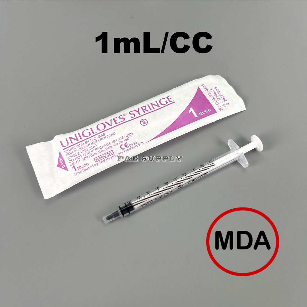 Syringe Picagari Luer Lock Luer Slip Mda Ml Cc Shopee