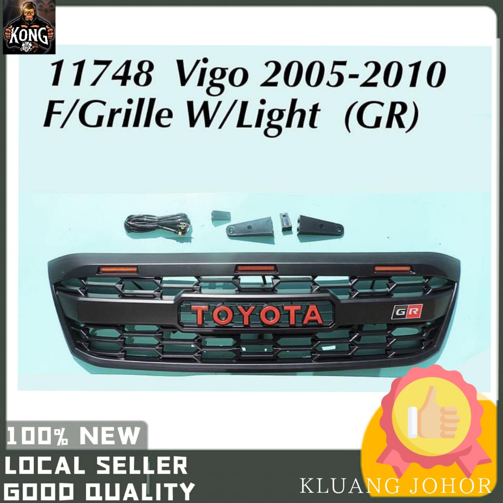 Toyota Hilux Vigo Gr Grille With Lamp Light Kun Salung