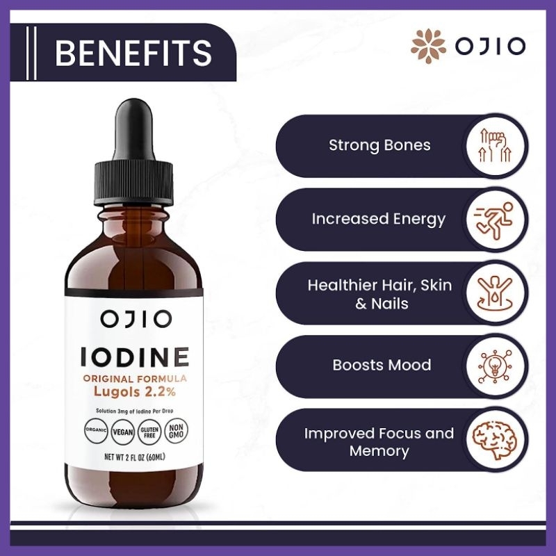 Lugol S Iodine Solution 2 Thyroid Support Ojio 60ml Shopee Malaysia