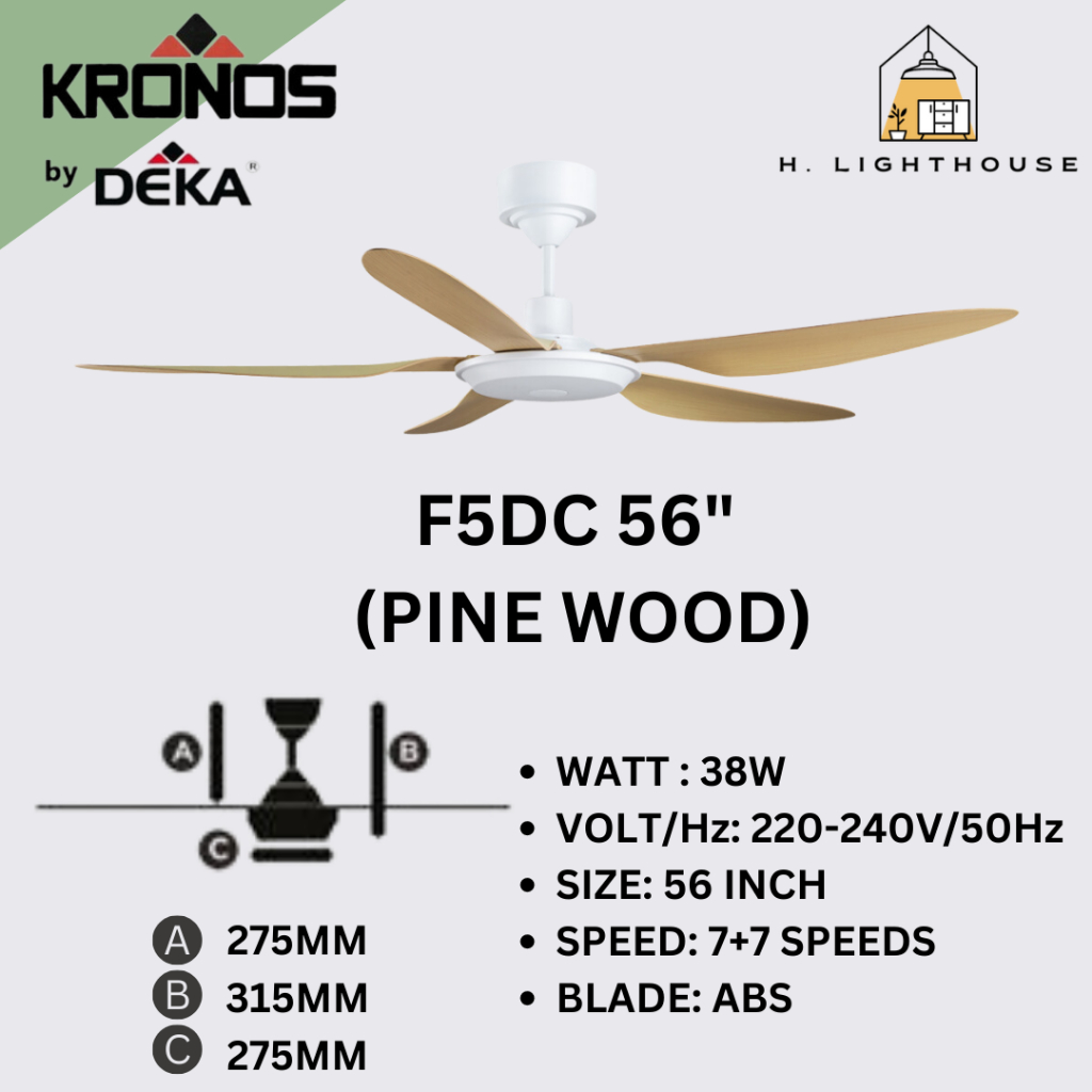 Free Shipping Deka Kronos Ceiling Fan F Dc Ds Dkr Dc Motor