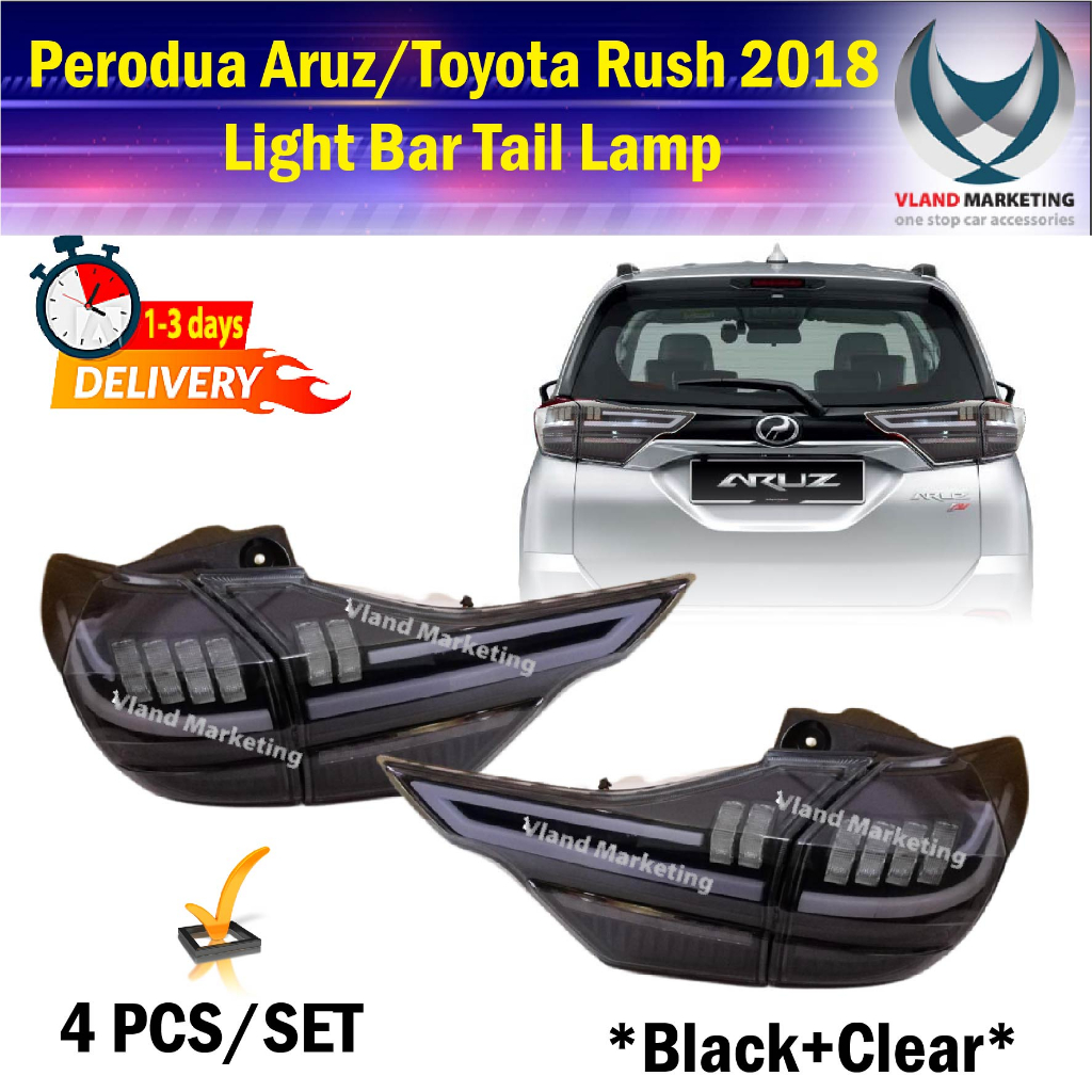 Perodua Aruz Toyota Rush 2018 Onwards Light Bar Tail Lamp With