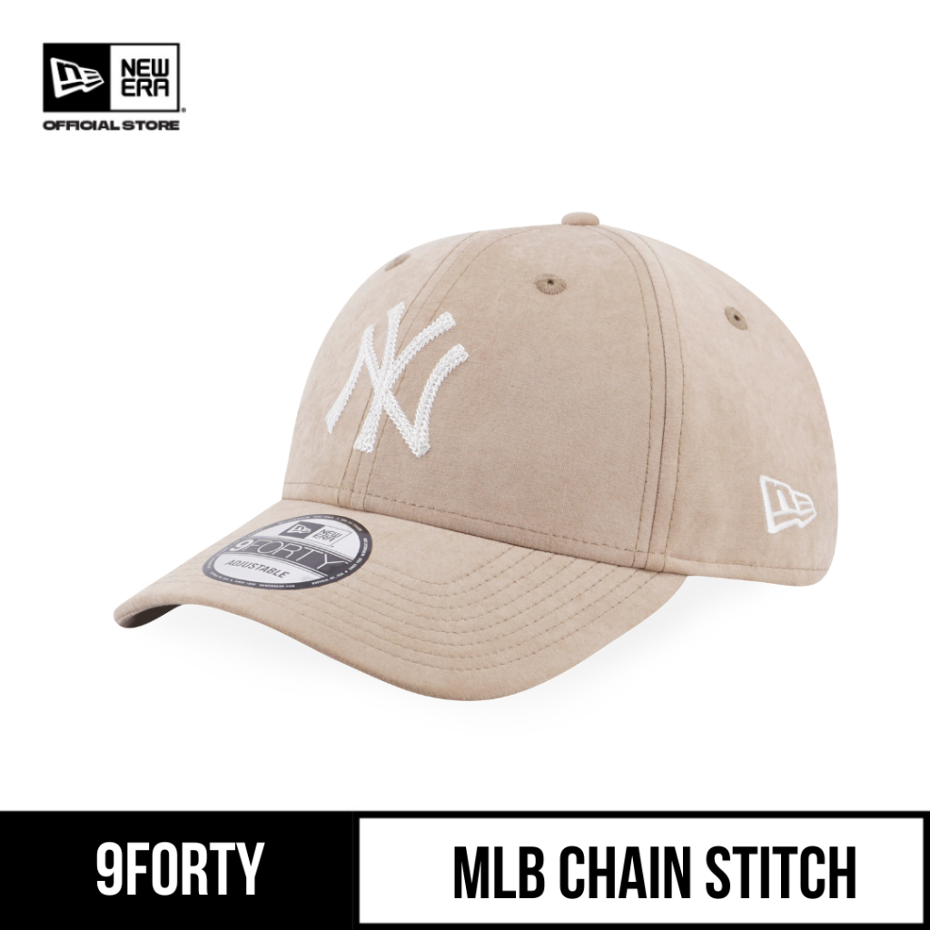 New Era Forty New York Yankees Mlb Chain Stitch Stone Adjustable Cap