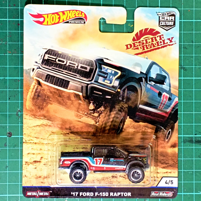 Hot Wheels Premium Ford F Raptor Ranger Dessert Rally Rare