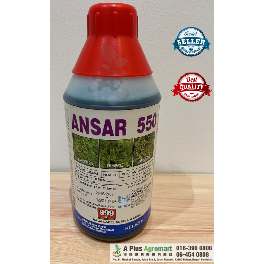 Racun Rumput MSMA 35 5 ANSAR 1 Liter Shopee Malaysia