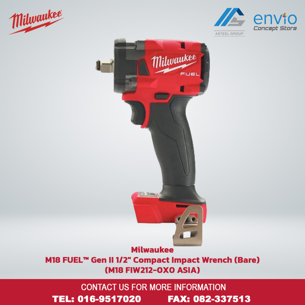 Milwaukee M Fuel Gen Ii Compact Impact Wrench Bare M Fiw