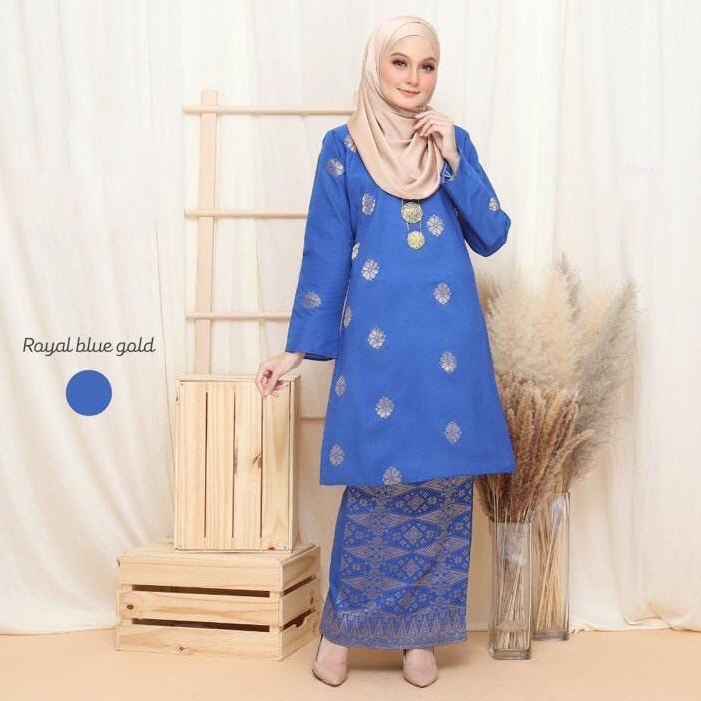 Baju Kurung Pahang Songket Tenun S Xxl Shopee Malaysia