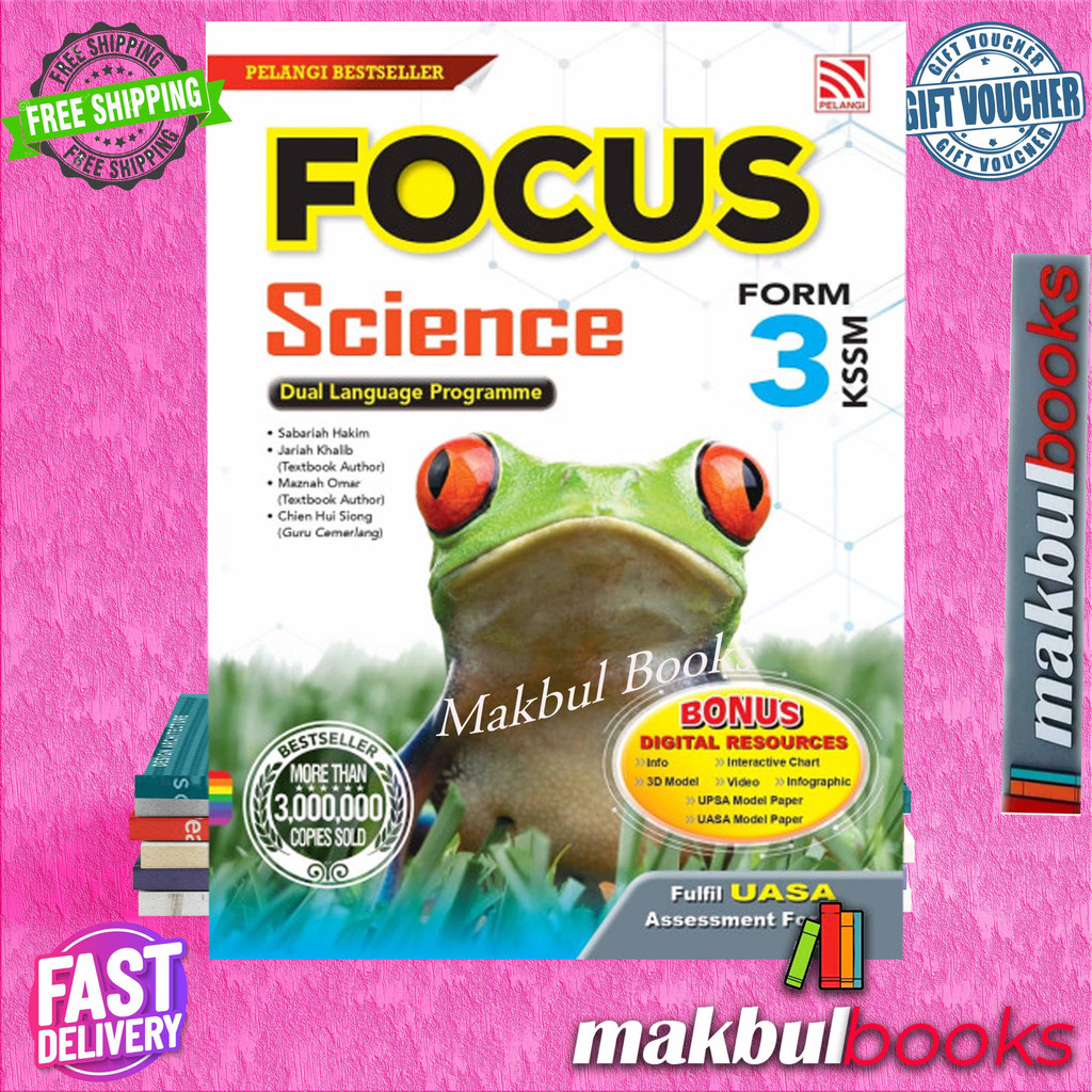 PELANGI FOCUS SCIENCE DUAL LANGUAGE PROGRAMME FORM 3 KSSM FULFIL UASA